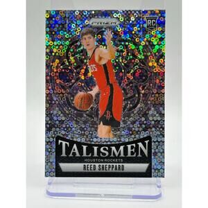 2024-25 Panini Prizm Reed Sheppard Rookie Fast Break Talismen Disco RC Rockets